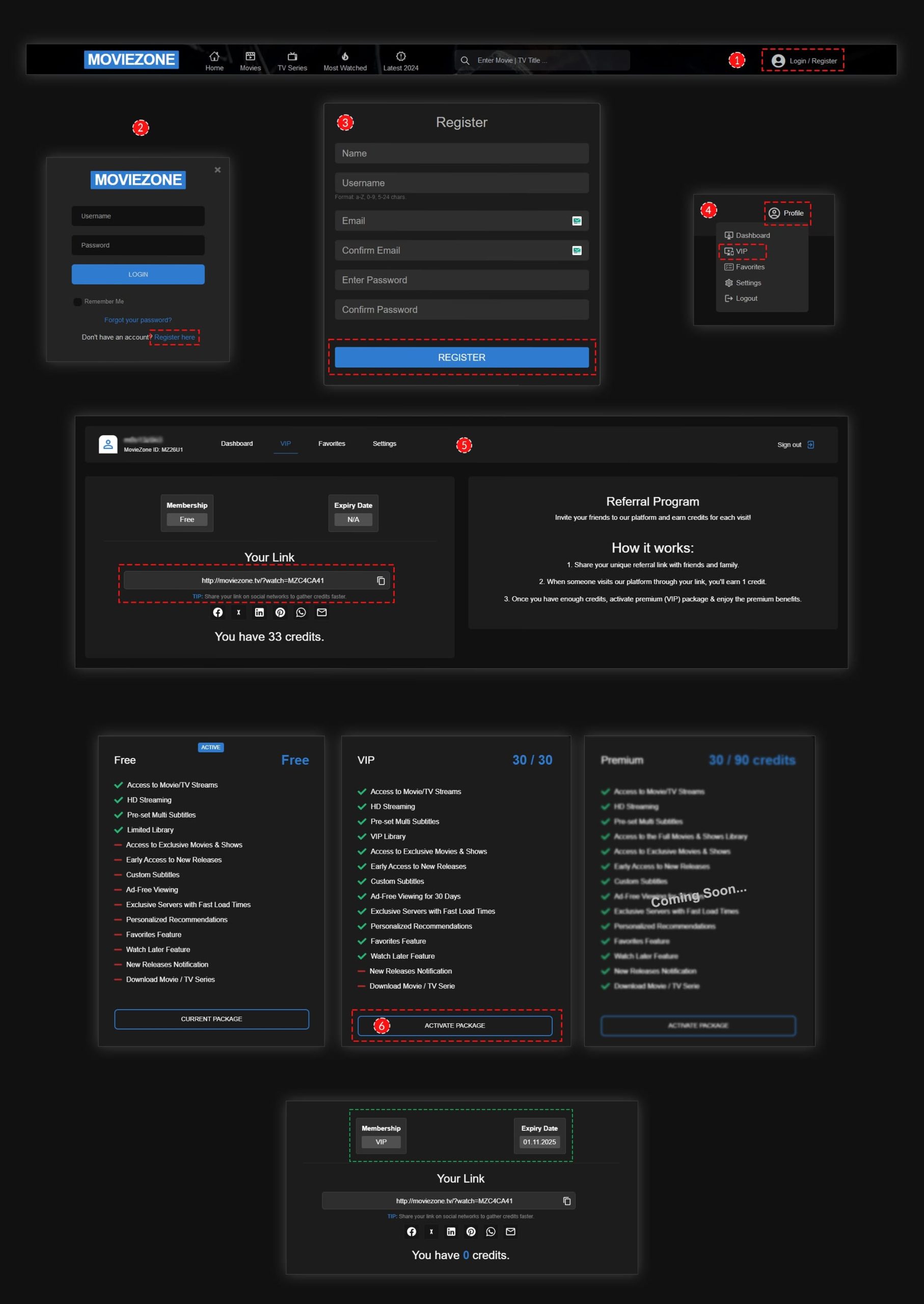 How to become VIP on MovieZone